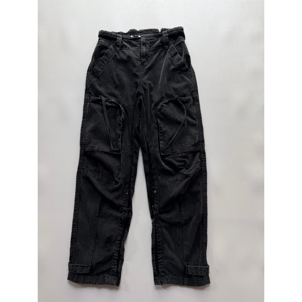 We The Free Women's Washed Black Can't Compare Slouch Cargo Pants Size XS - Picture 2 of 16